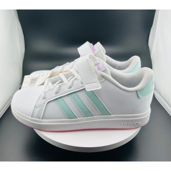 Adidas Grand Court 2.0 EL Girl Shoes ID7886 Sz 3 - Picture 6 of 6